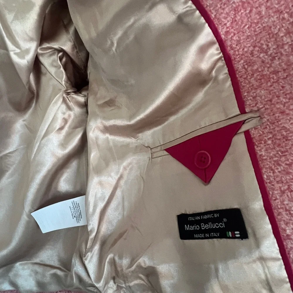 J Crew Collection Cropped Lady Jacket in Italian wool-blend bouclé 4 Pink BJ941 - Picture 7 of 9